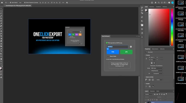 OneClickExport for Photoshop