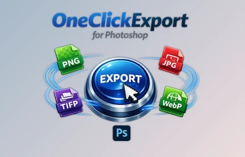 OneClickExport for Photoshop by <span class='badge badge-warning'>Aescripts</span> (v1.1.0)