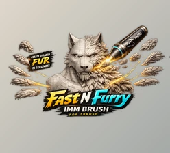 Fast N Furry IMM Brush for ZBrush by S3ART Store