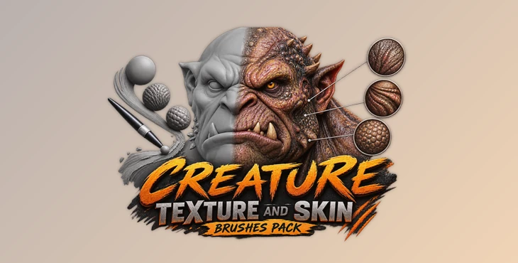 Creature Texture and Skin Brushes Pack