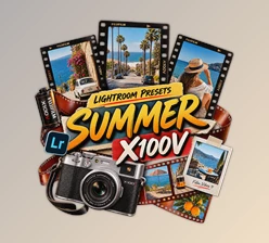 Summer X100V - FujiFilm Simulations (Lightroom Presets) by FILMSIMRECIPES