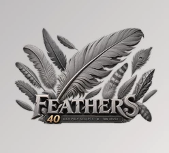 FEATHERS - 40 High poly sculpts and IMM Brush by ArtStation