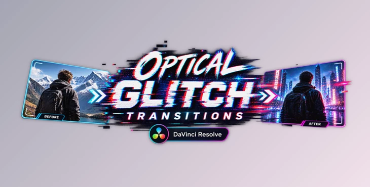 Optical Glitch Transitions for DaVinci Resolve
