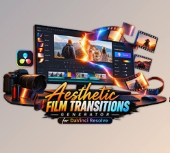 Aesthetic Film Transitions Generator for DaVinci Resolve by Videohive (64824935)