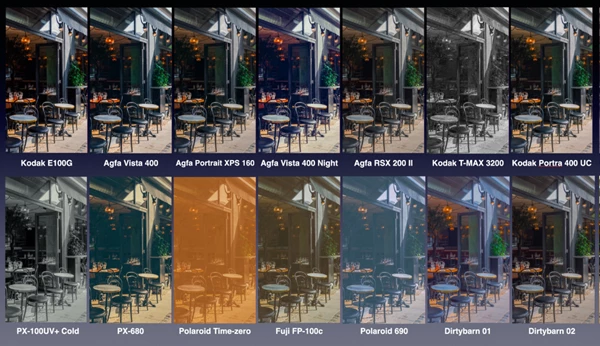 29 Film Color LUTs for Spark AR by Dirtybarn