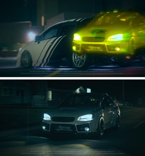 Object Mask Flash Transitions for Davinci Resolve by Videohive