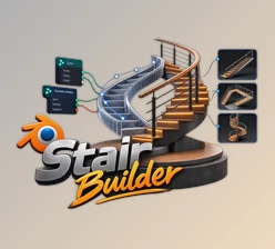 Stair Builder for Blender by Superhivemarket (v2.02)