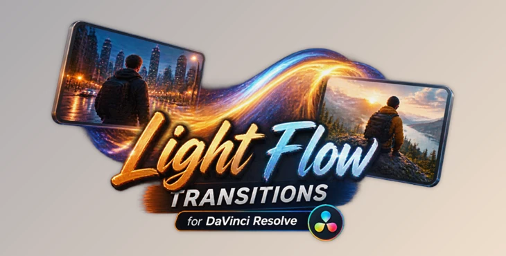 Light Flow Transitions for DaVinci Resolve