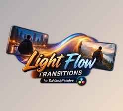 Light Flow Transitions for DaVinci Resolve by Videohive (64737045)