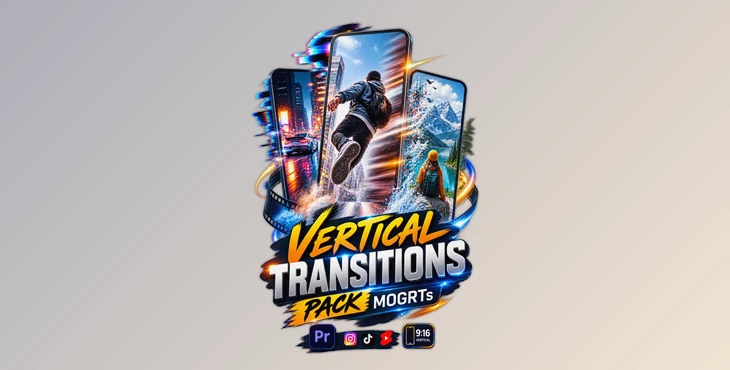 Vertical Transitions Pack MOGRTs
