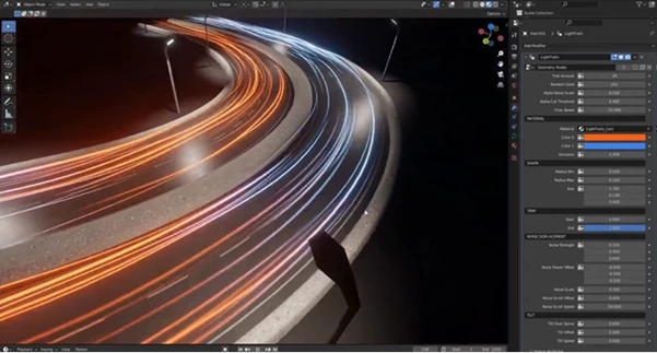 Light Trails Generator