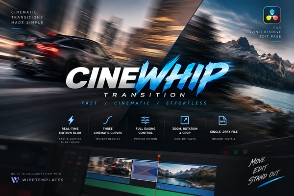 CineWhip for DaVinci Resolve by Van Beek Films