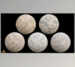 60 Plaster and Concrete Base Materials by Artstation (SBSAR + Textures)