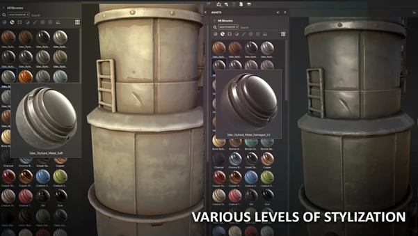 Stylized Smart Material for Substance 3D Painter by Artstation
