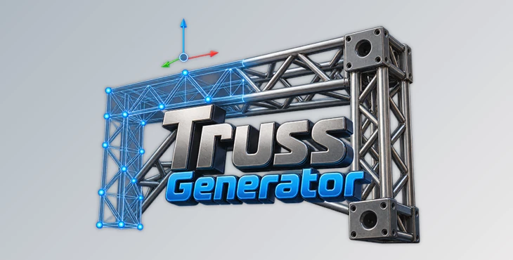 Truss Generator - Geometry Nodes Based 