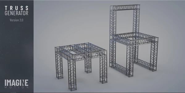 Truss Generator - Geometry Nodes Based by superhivemarket