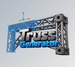 Truss Generator - Blender Geometry Nodes Based by Superhivemarket (v2.0)