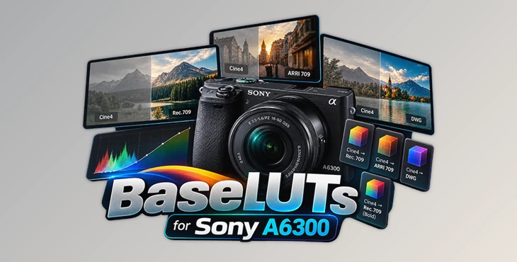 BaseLUTs for Sony A6300 