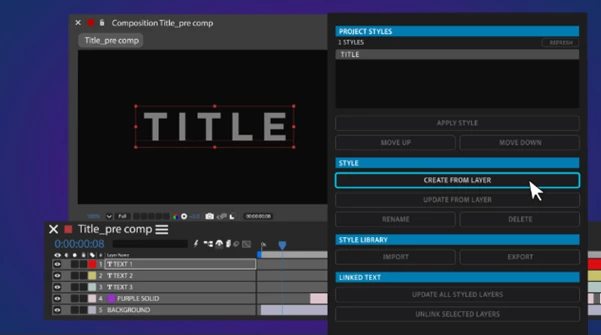 Text Styles AE by Aescripts