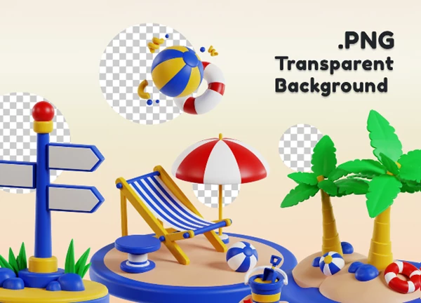 Travel and Holiday 3D Icon Pack by UI8