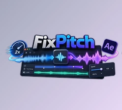 FixPitch - Change Audio Speed in AE by Aescripts (v1.0)