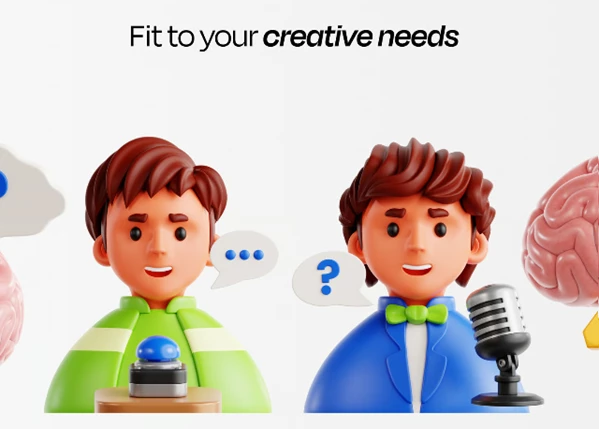 Quiz 3D Illustration by UI8