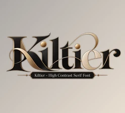 Kiltier - High Contrast Serif Font by Creativemarket (291033187)