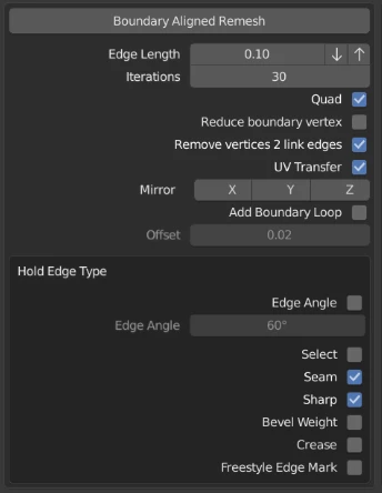  Boundary Aligned Remesh by Superhivemarket 