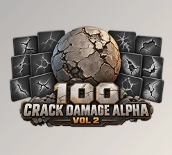 100 Crack Damage Alpha Vol 2 by ArtStation