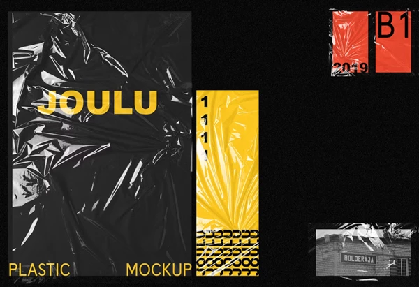 JOULU - Plastic Wrinkle Mockup by Creativemarket (3320756)