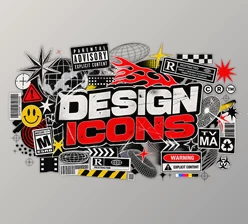 DESIGN ICONS: GRAPHIC DESIGN ELEMENTS and ABSTRACT SHAPES PACK by Sickboat