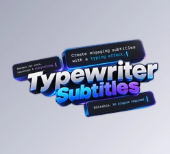 Typewriter Subtitles by Videohive (65086988)