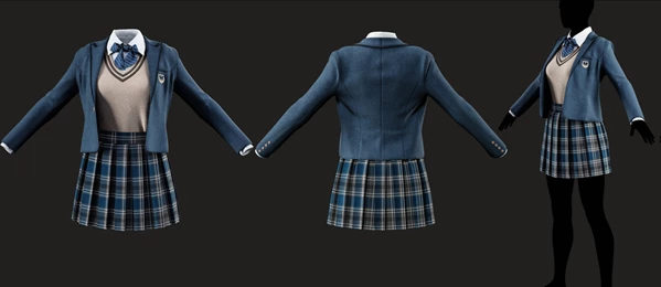School Outfit Set 03 - Boy & Girl by Superhivemarket