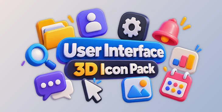 User Interface 3D Icon Pack