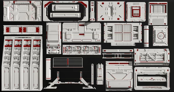 27 SCI-FI ENVIROMENT PANEL KITBASH by Superhivemarket