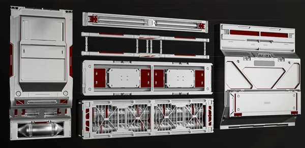 27 SCI-FI ENVIROMENT PANEL KITBASH by Superhivemarket