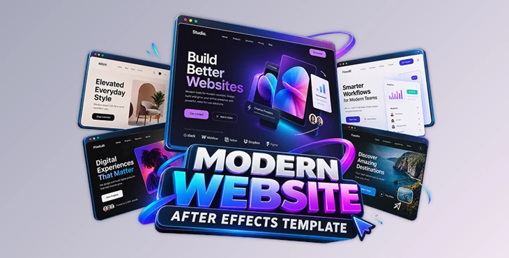 MODERN WEBSITE AFTER EFFECTS TEMPLATE
